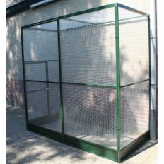 Groene voliere 208 x 102 cm + spat