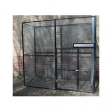 Geannodiseerde voliere 208 x 102 cm. +  achterwand