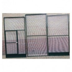 Antraciet Voliere 310 x 102 + achterwand + spat