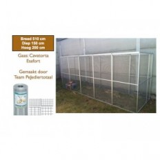 BRUT VOLIERE 510 X 150 + ACHTERWAND