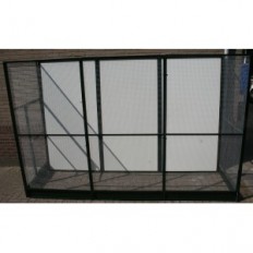 Groene Voliere 310 x 102 + Trespa achterwand + spat
