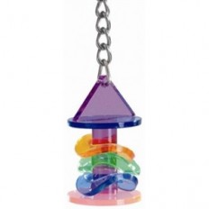 Acryl cirkel vogelspeelgoed