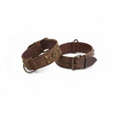 hondenhalsband Leren halsband Mohica