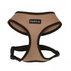 Puppia Soft Mesh hondentuig beige