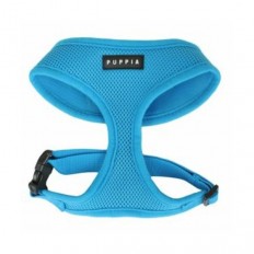 Puppia Soft Mesh hondentuig licht blauw
