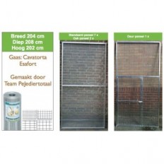 Brut alu Voliere 204 x 208 cm 