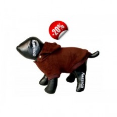 Fleecejacket effen Bruin hondenkleding