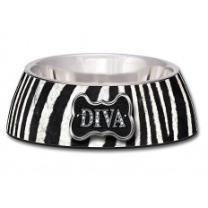 Loving Pets Milano Diva Zebra voer- drinkbak