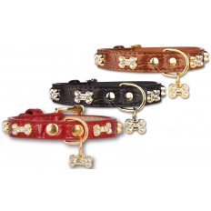 Artleather Glitterbones halsband