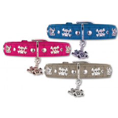 Artleather skull 'n bones halsband