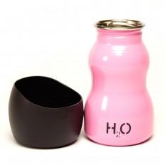 H2O4K9 Dog Waterfles & reisbak Roze