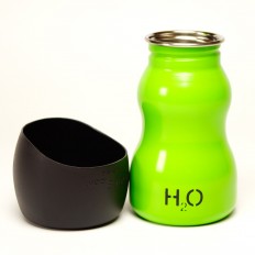 H2O4K9 Dog Water Bottle & Travel Bowl, Treefrog Green