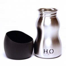 H2O4K9 Dog Waterfles & reisbak RVS