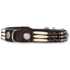 Hondenhalsband Black Eagle leer