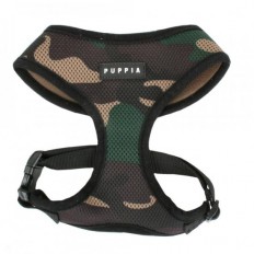 Puppia Soft Mesh hondentuig Camouflage XS