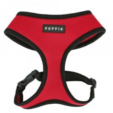 Puppia Soft Mesh hondentuig rood L
